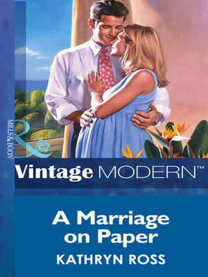 cover image of A MARRIAGE ON PAPER
